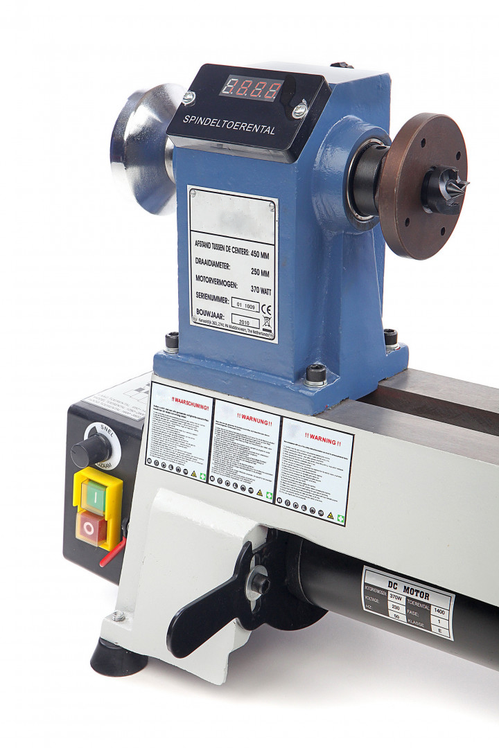 Soustruh na dřevo, 450 x 300, variabilní otáčky, 45 kg