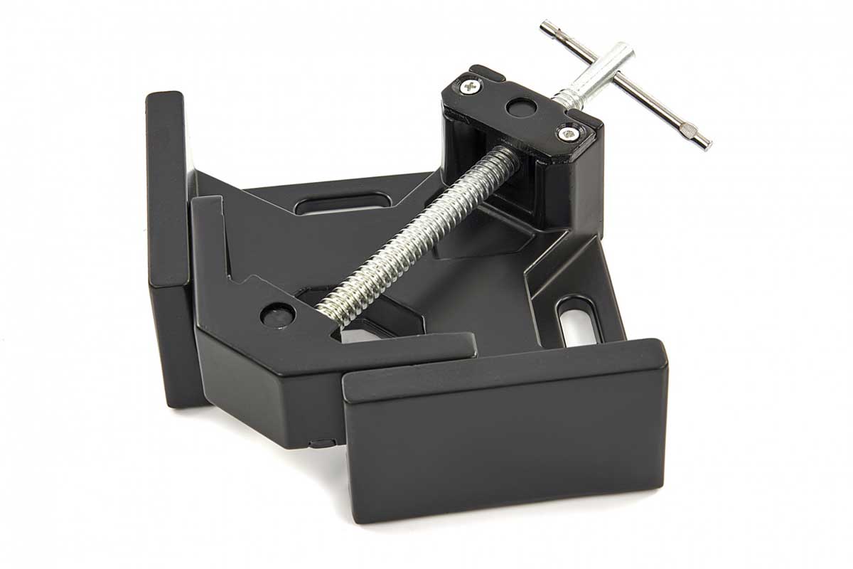 Úhlový svěrák z hliníkového odlitku 0 - 68 mm pro svařování v úhlu 90°