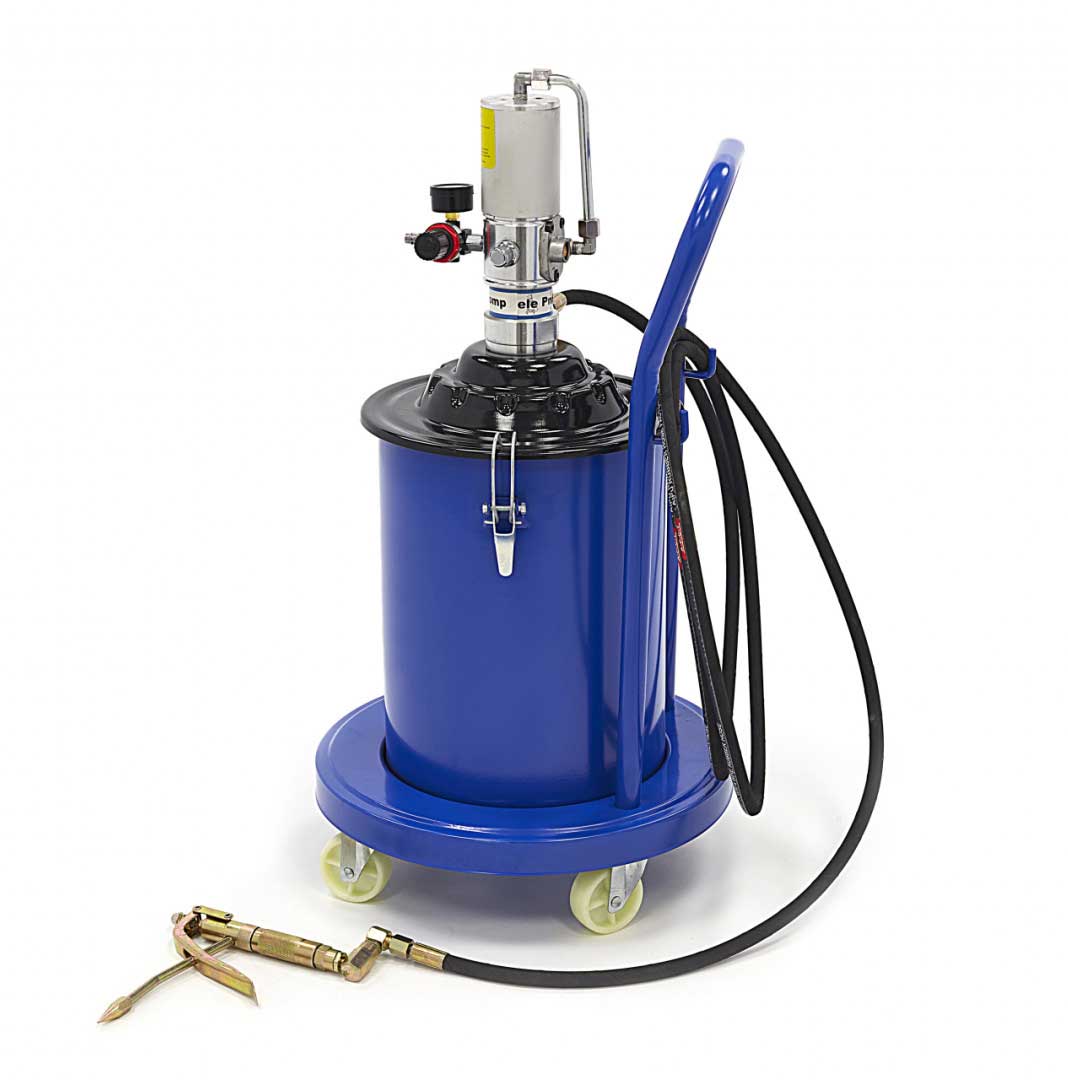 Mobilní vzduchová (pneumatická) maznice 20l, s tlakem 300 - 400 bar