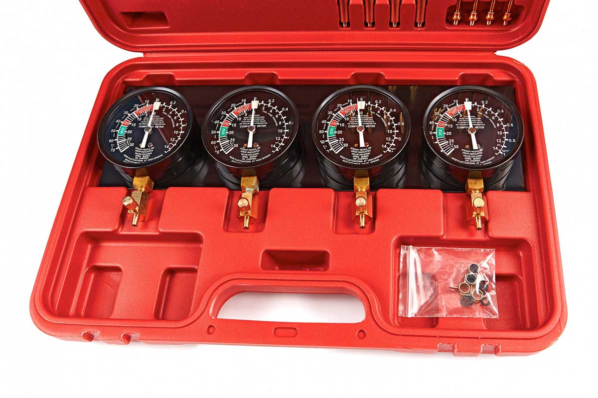 Podtlakový tester pro synchronizaci karburátorů - pro seřízení motorů motocyklů a automobilů