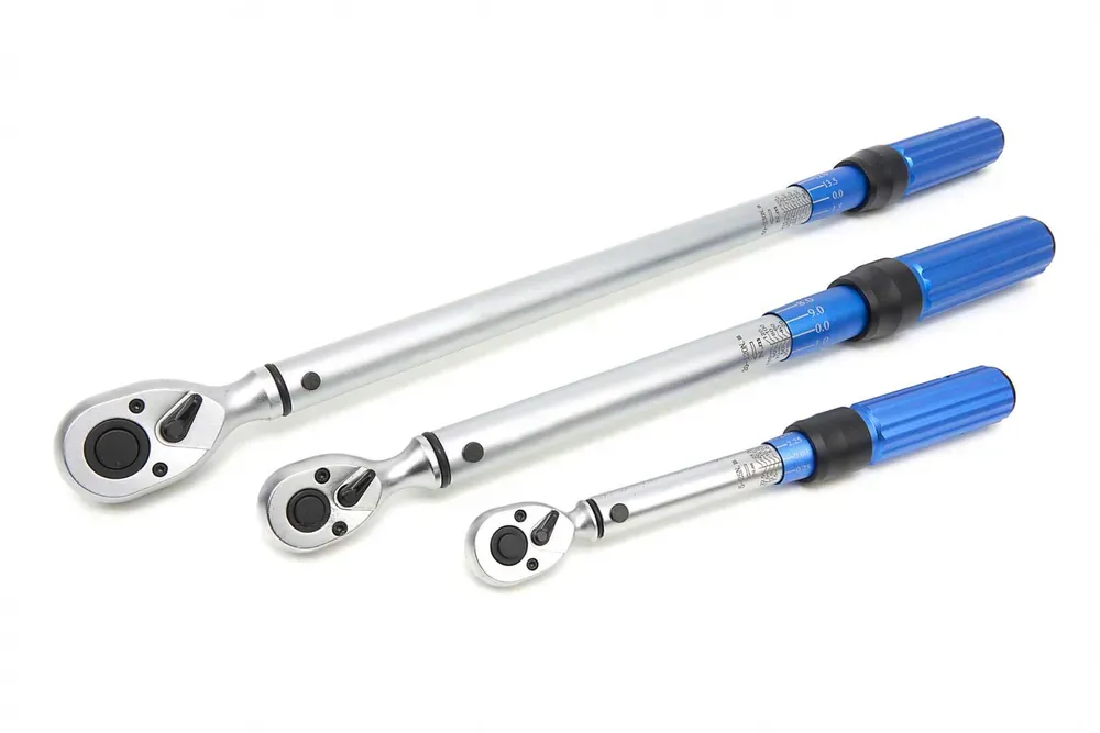 Profesionální momentové klíče 1/4", 3/8", 1/2" s rozsahem 5 - 330 Nm, obousměrné, certifkát přesnosti, sada 3 ks