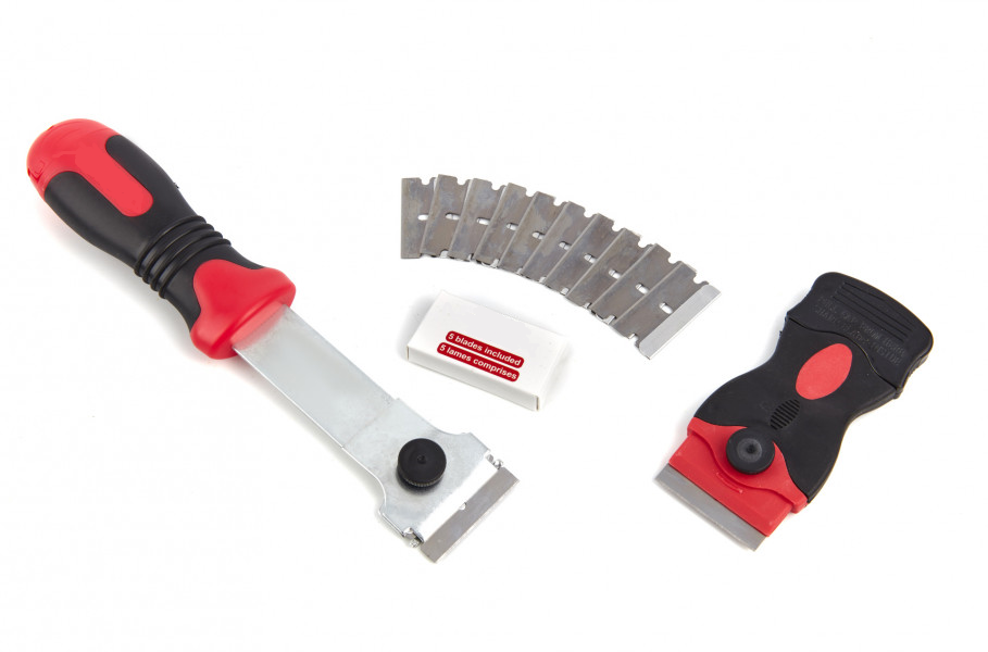 Sada škrabek - škrabky na barvu a sklo s náhradními břity