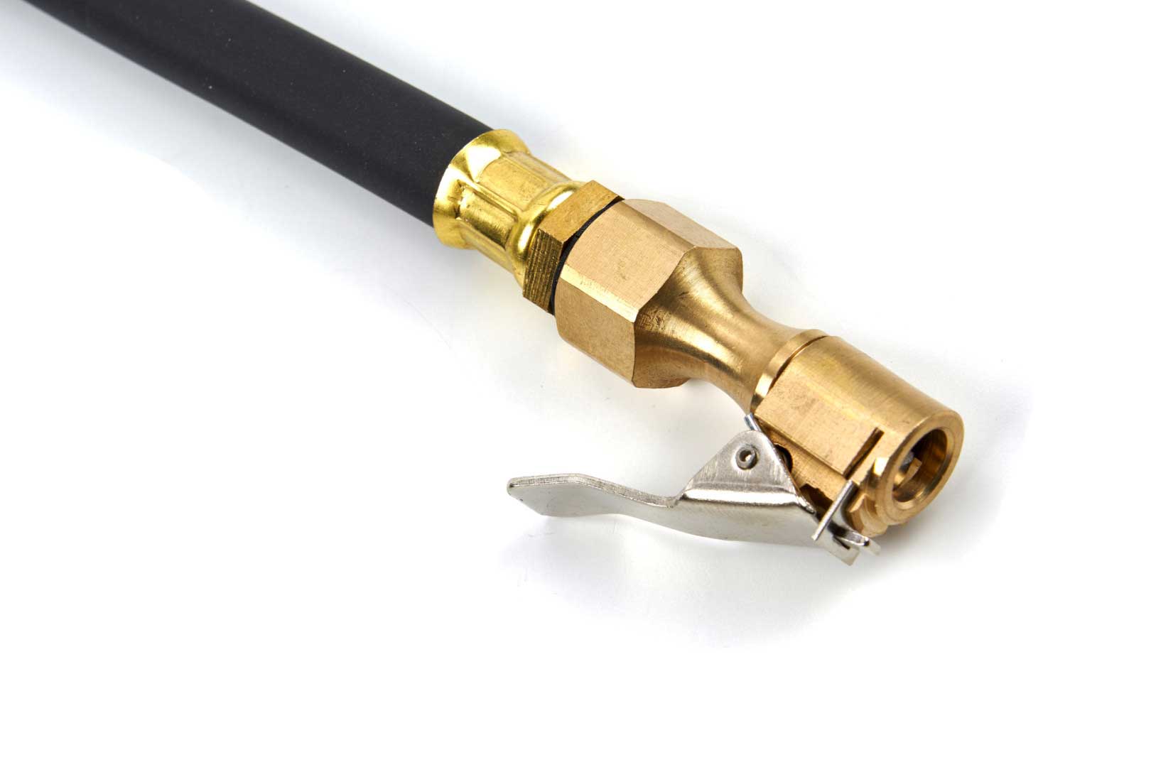 Pneuhustič - pistole na huštění pneumatik s manometrem do 13,7 barů, sada