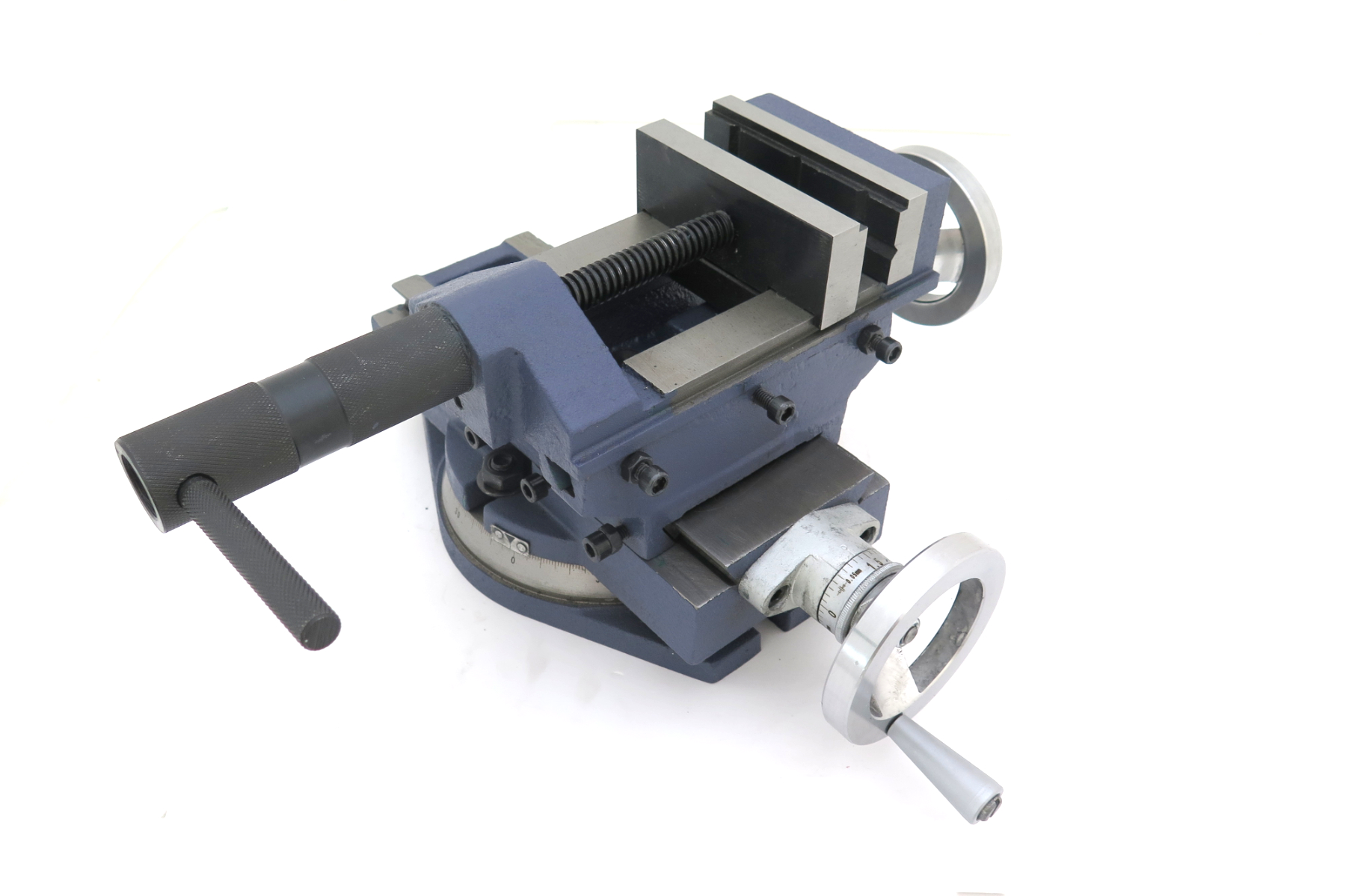 Precizní svěrák 100 mm s křížovým posuvem a otočnou základnou - pro frézování nebo vrtání, 12 kg, Warco