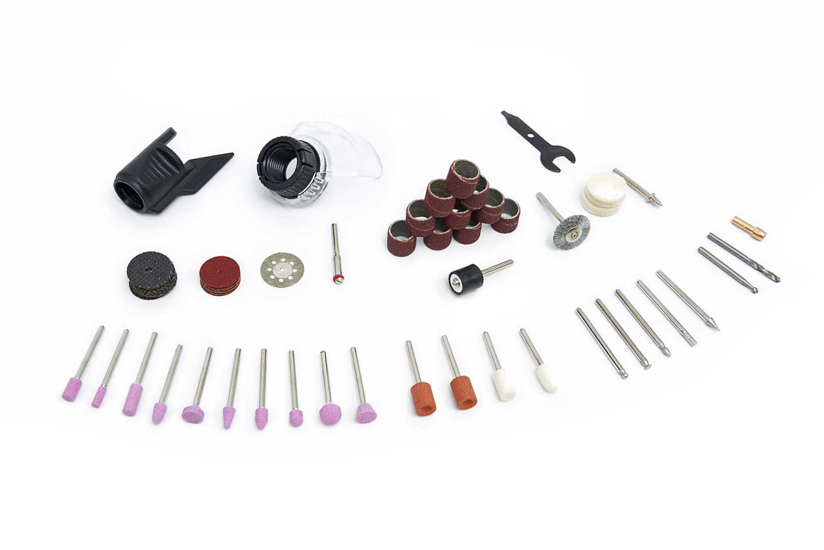 Luxusní malá ruční bruska - multinástroj, bateriová 8V, USB nabíječka, sada příslušenství 58 dílů, 5 rychlostí