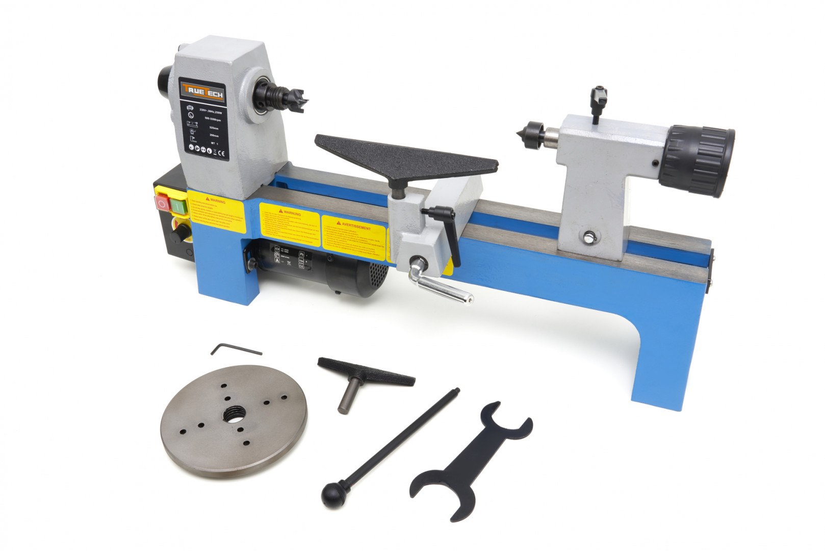 Soustruh na dřevo, 200 x 325, variabilní otáčky, 21 kg