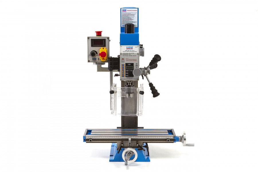 HBM BF 16 Vario - frézka na kov, velký stůl, vario otáčky, 70 kg