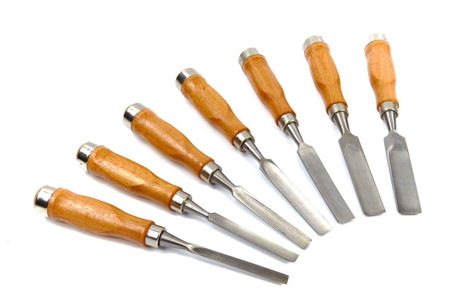 Sada dutých dlát na dřevo, 7 dlát, délka 280 mm