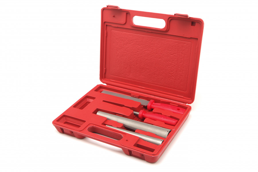 Diamantové pilníky a brousky na dutá a rovná dláta sada 4 ks, zrnitost 320 