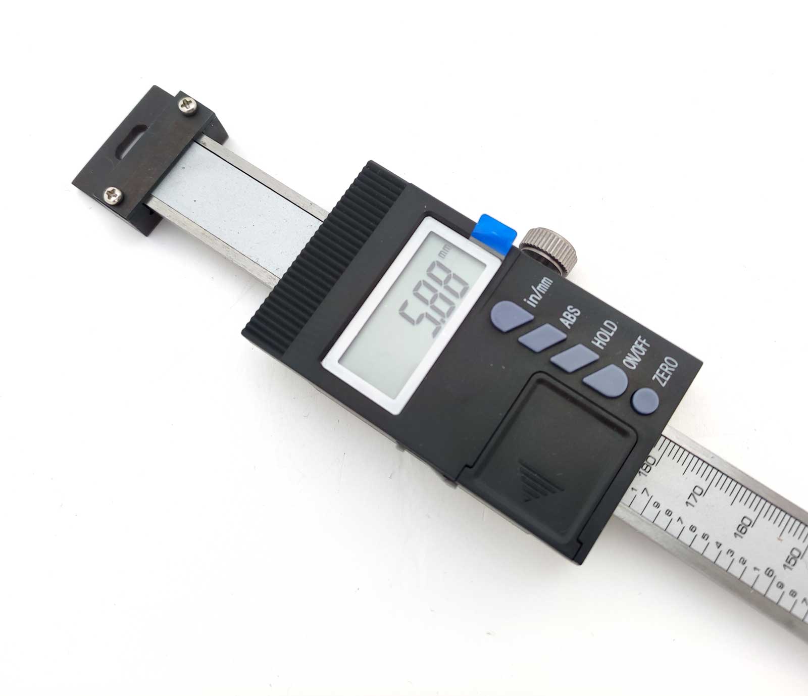 Digitální snímač polohy / digitální posuv – vertikální, rozsah 150 mm, rozlišení 0.01 mm