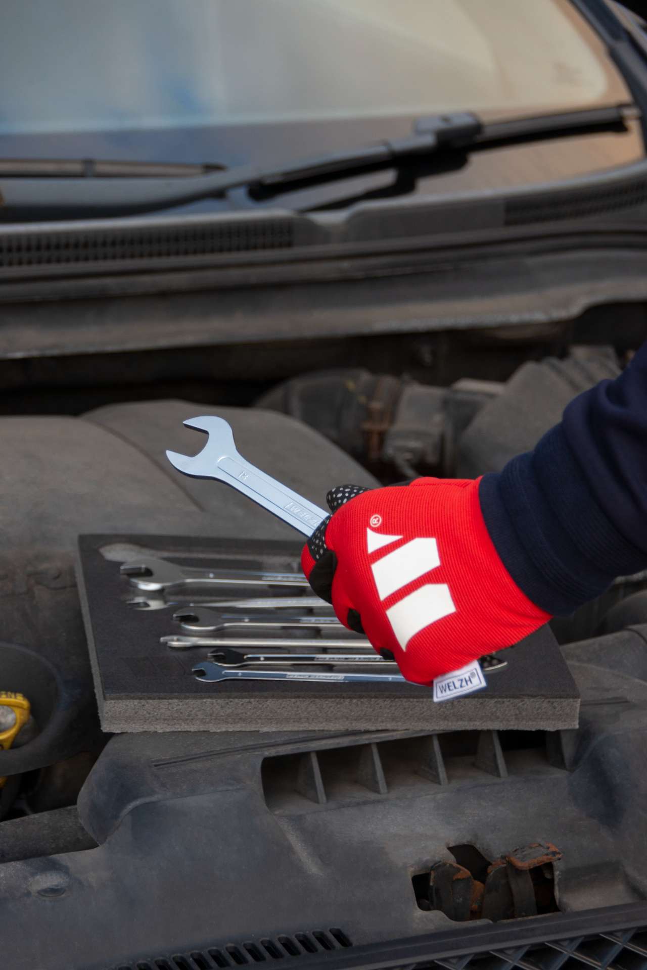 Klíče ploché 6 - 19 mm, ultra tenké, CrV, sada 7 dílů, Welzh