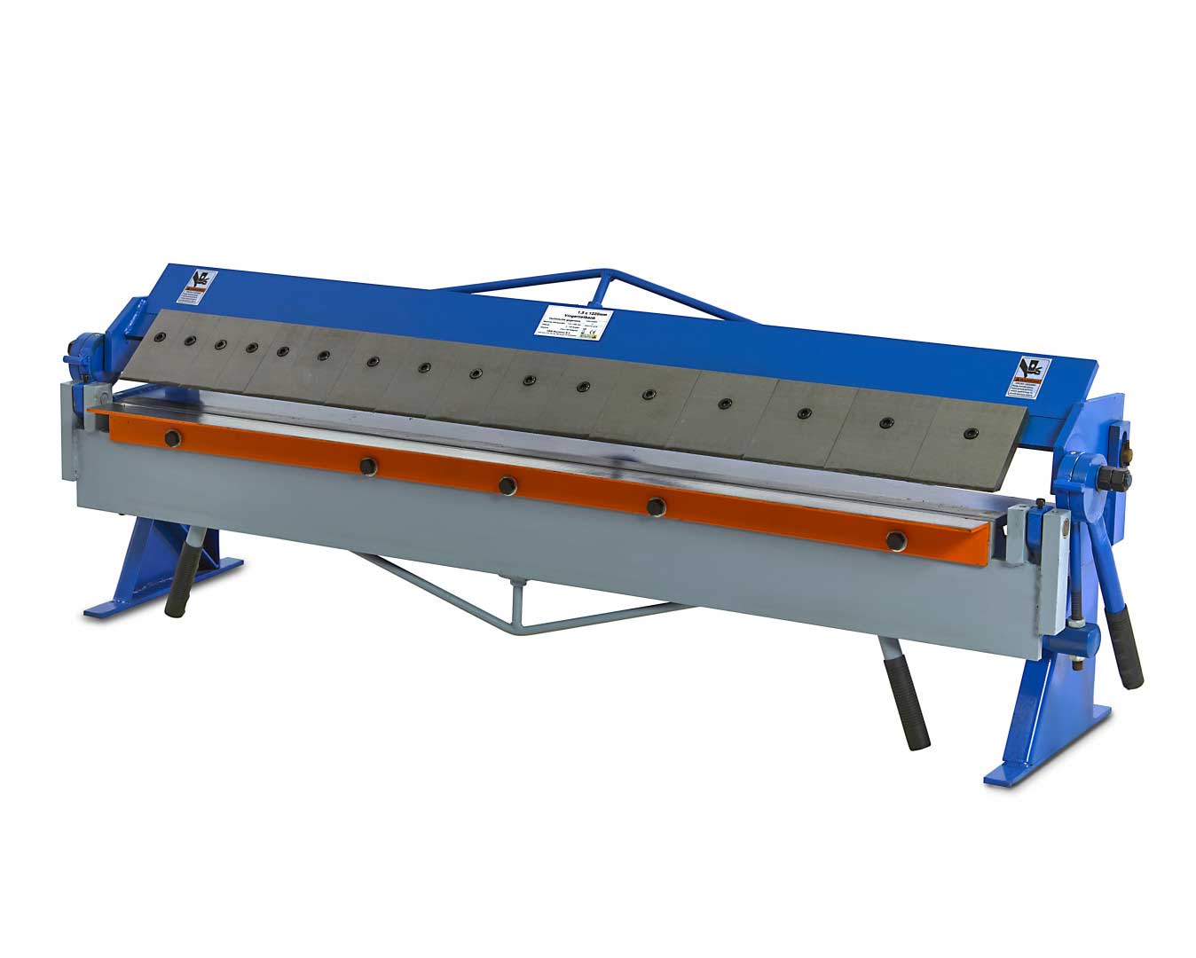 Stroj na ohybání plechu 1220 x 1.5 mm, segmentová ohýbačka na plech, 140 kg