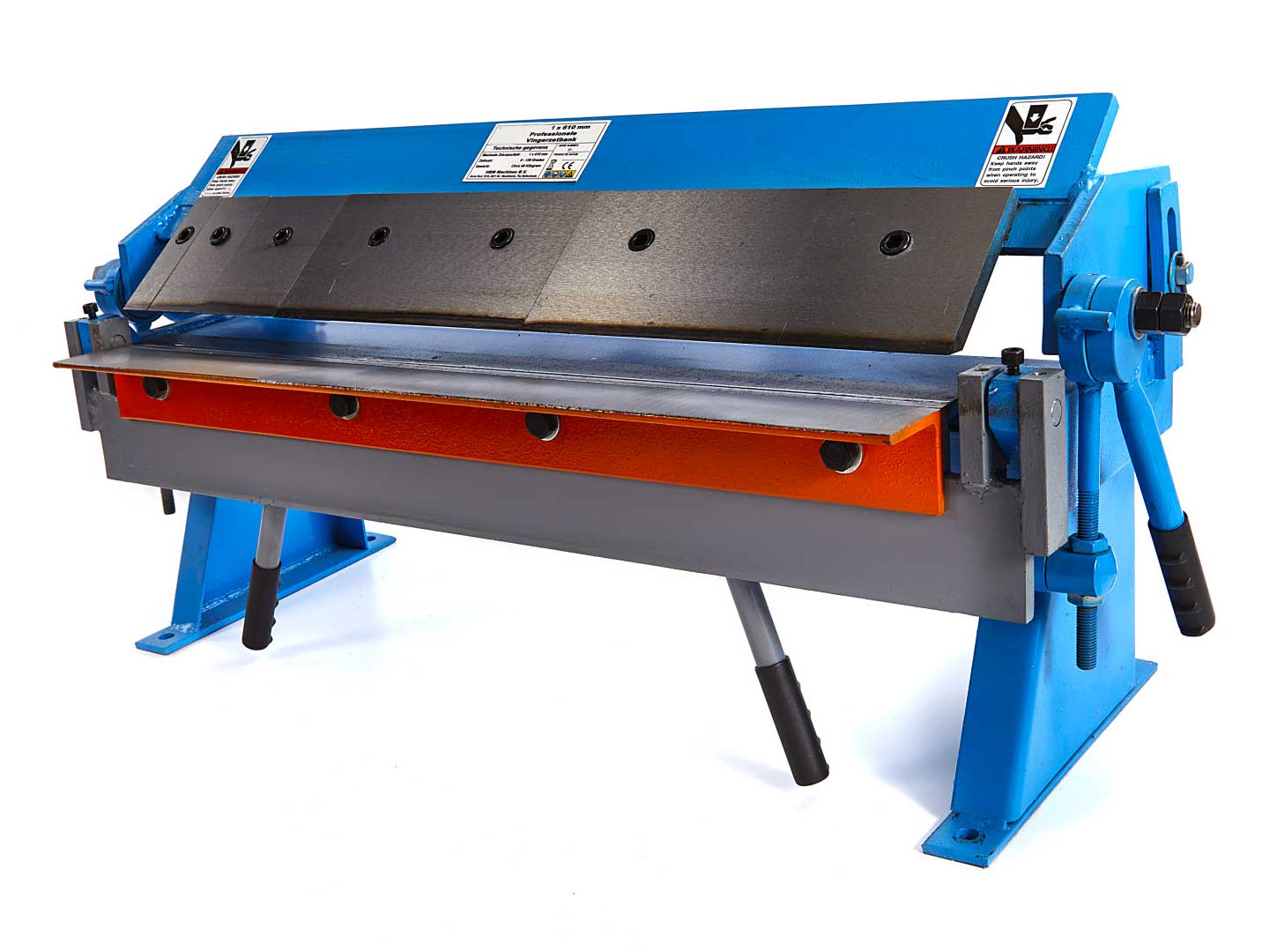 Robustní stroj na ohybání plechu 610 x 1 mm, segmentová ohýbačka na plech, 45 kg