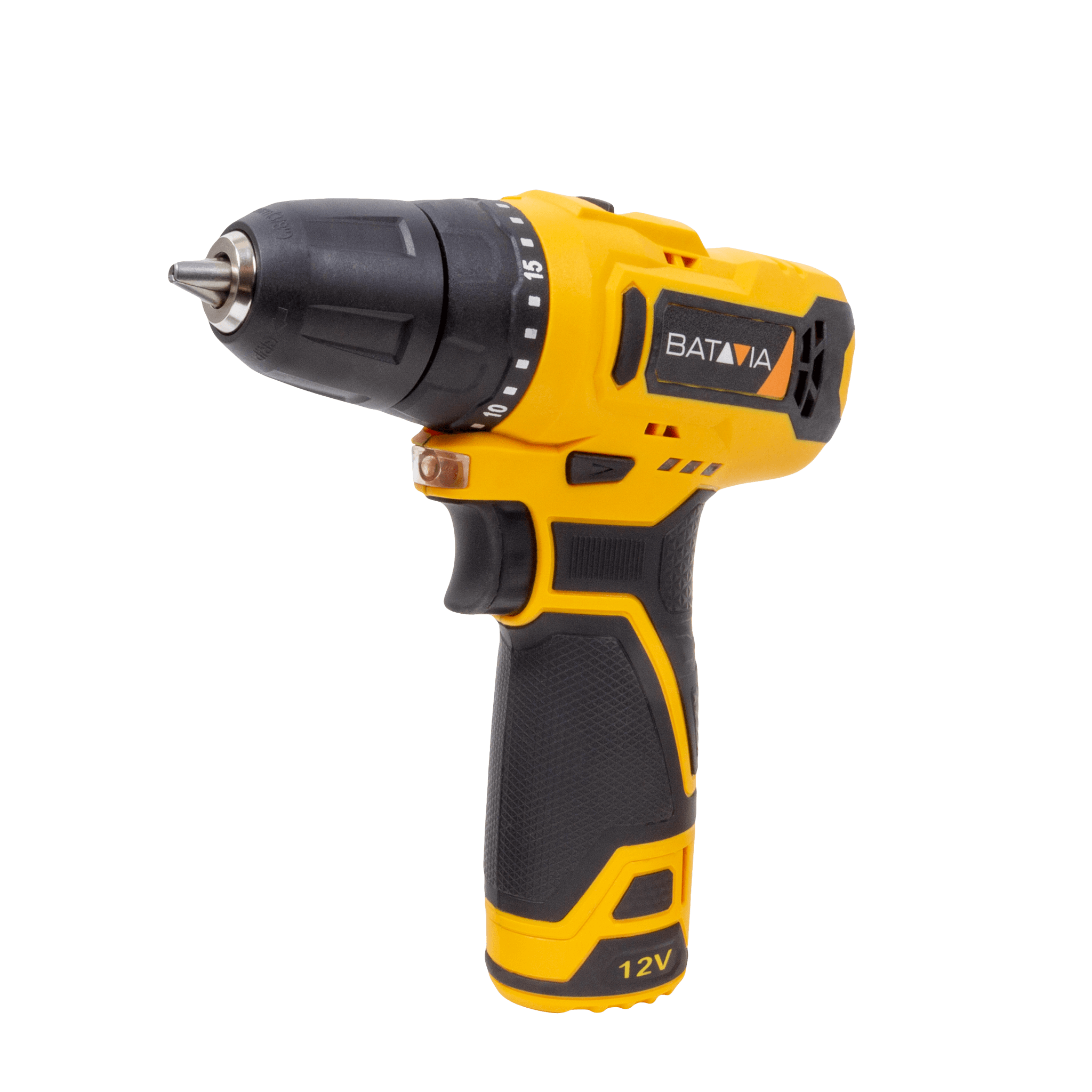 Aku bezdrátová vrtačka a šroubovák nejen pro kutily, 12V Li-Ion, kr. moment 28Nm, bez baterie a nabíječky, bateriová platforma FIXXPACK BATAVIA