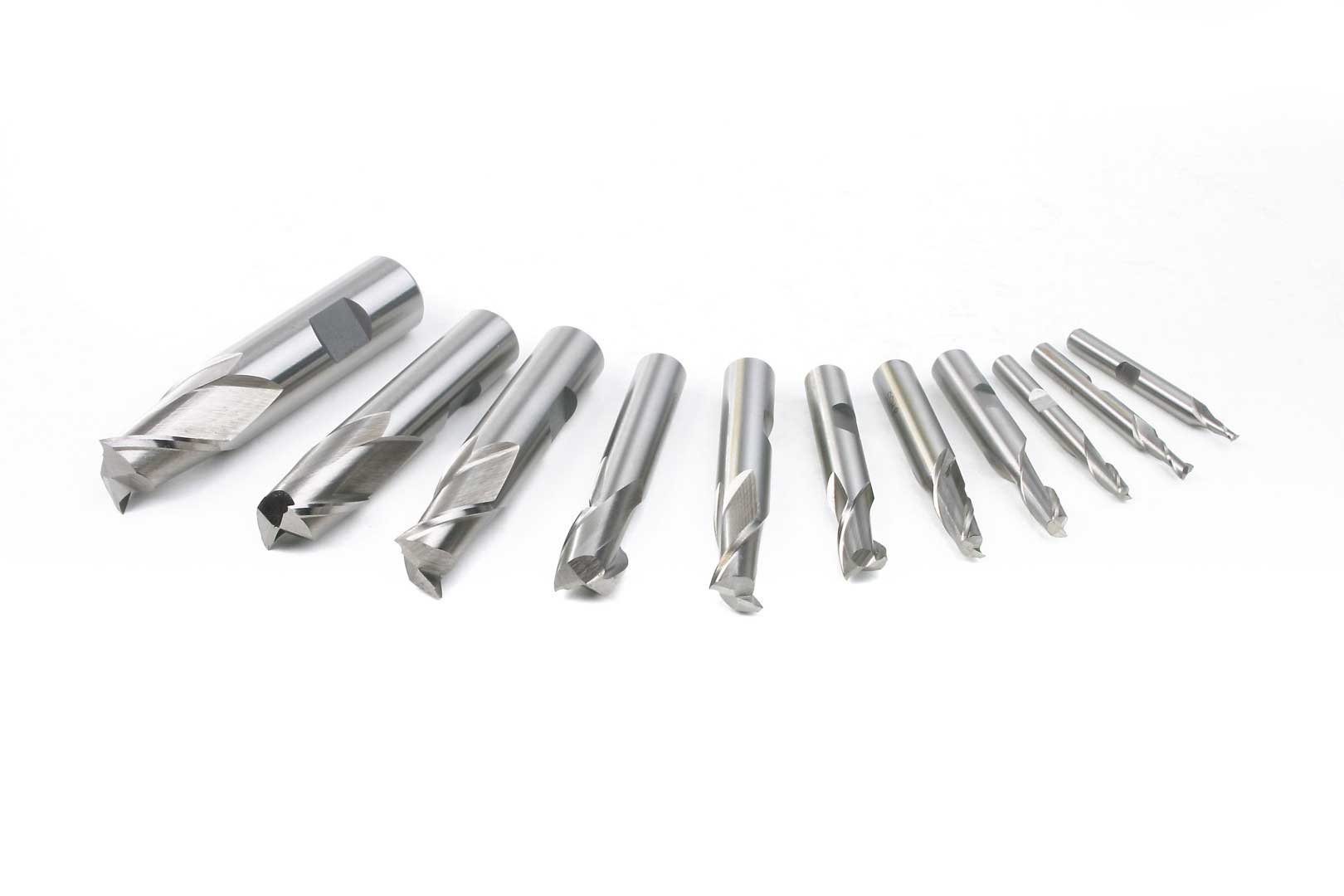 Fréza z rychlořezné oceli HSS, 2 břity, dřík 6 mm, průměr 1 mm