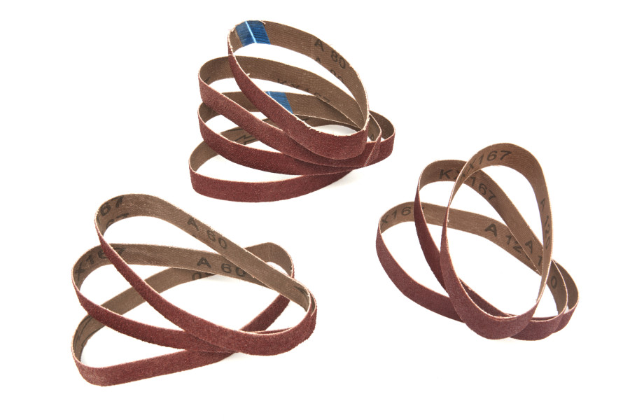 Brusné pásy k multifunkčnímu AKU nástroji 3 v 1,  řetězová pila, bruska a fukar na listí  (číslo produktu H130443-TT) - sada 10 kusů