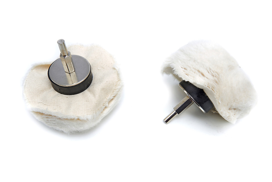 14-dílná sada bavlněných tělísek pro leštění se stopkou 6 mm