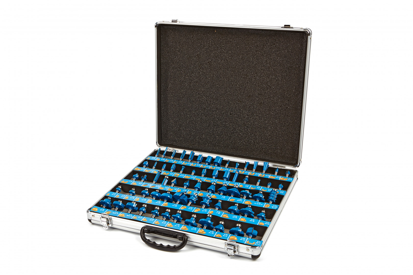 66 dílná profesionální sada fréz na dřevo, dřík 8 mm