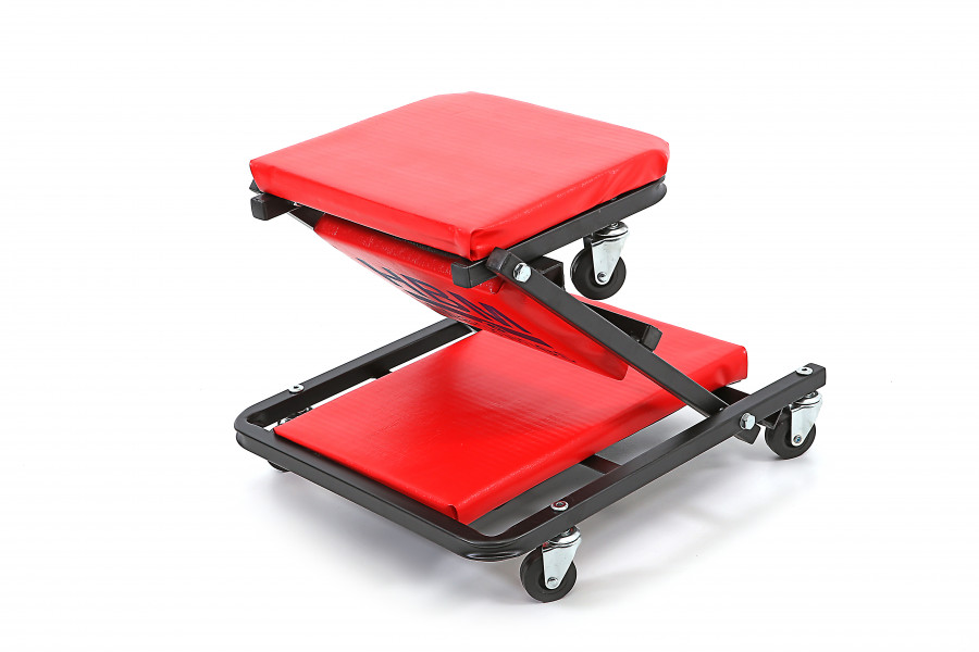 2 v 1 montážní skládací pojízdné lehátko a stolička