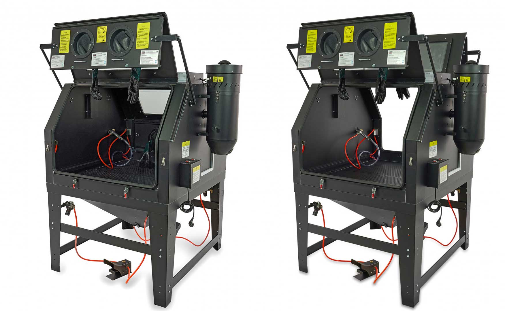 Profesionální pískovací box SBC 1200 s odsáváním - kabina pro tryskání (pískovačka)