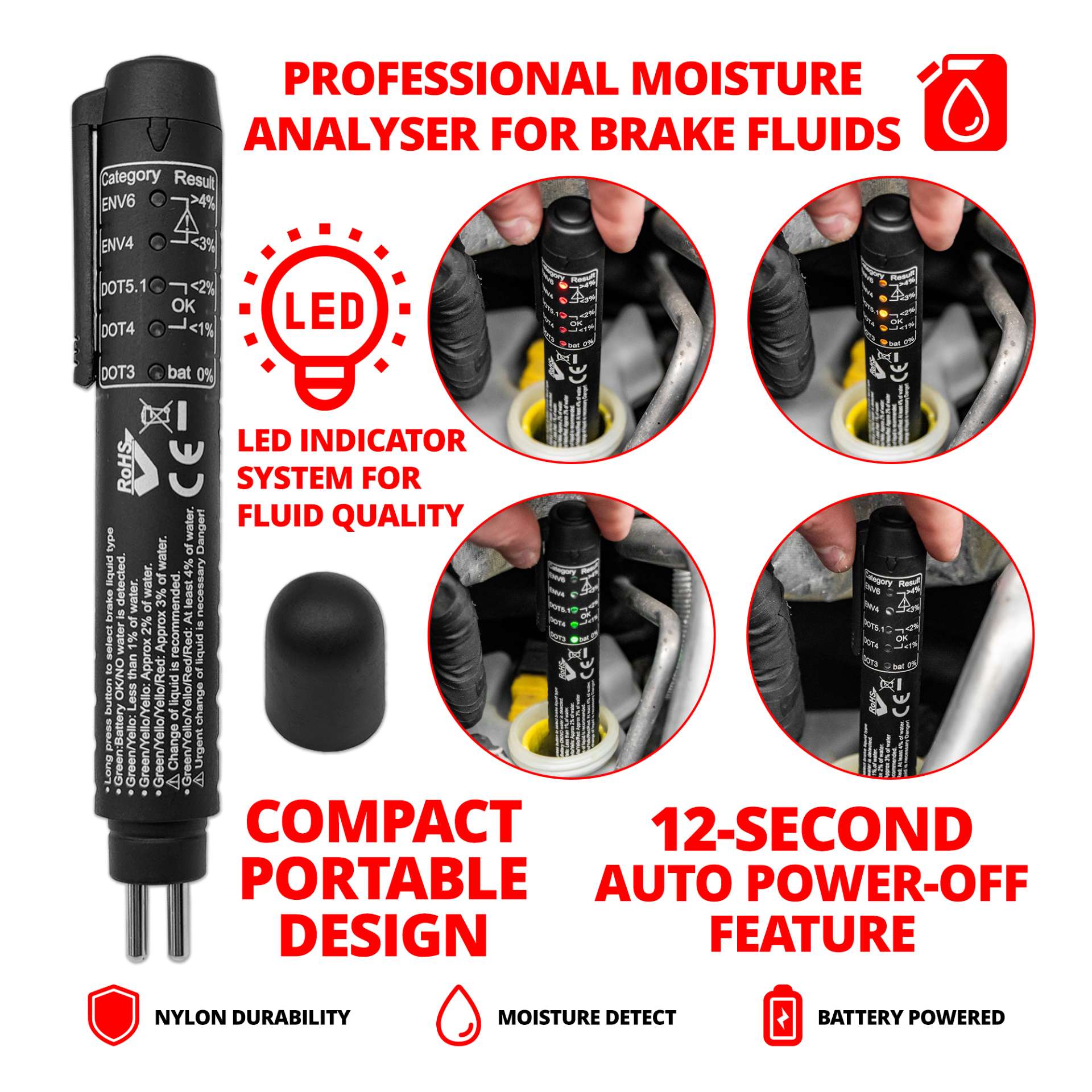 Elektronický tester brzdové kapaliny, Welzh