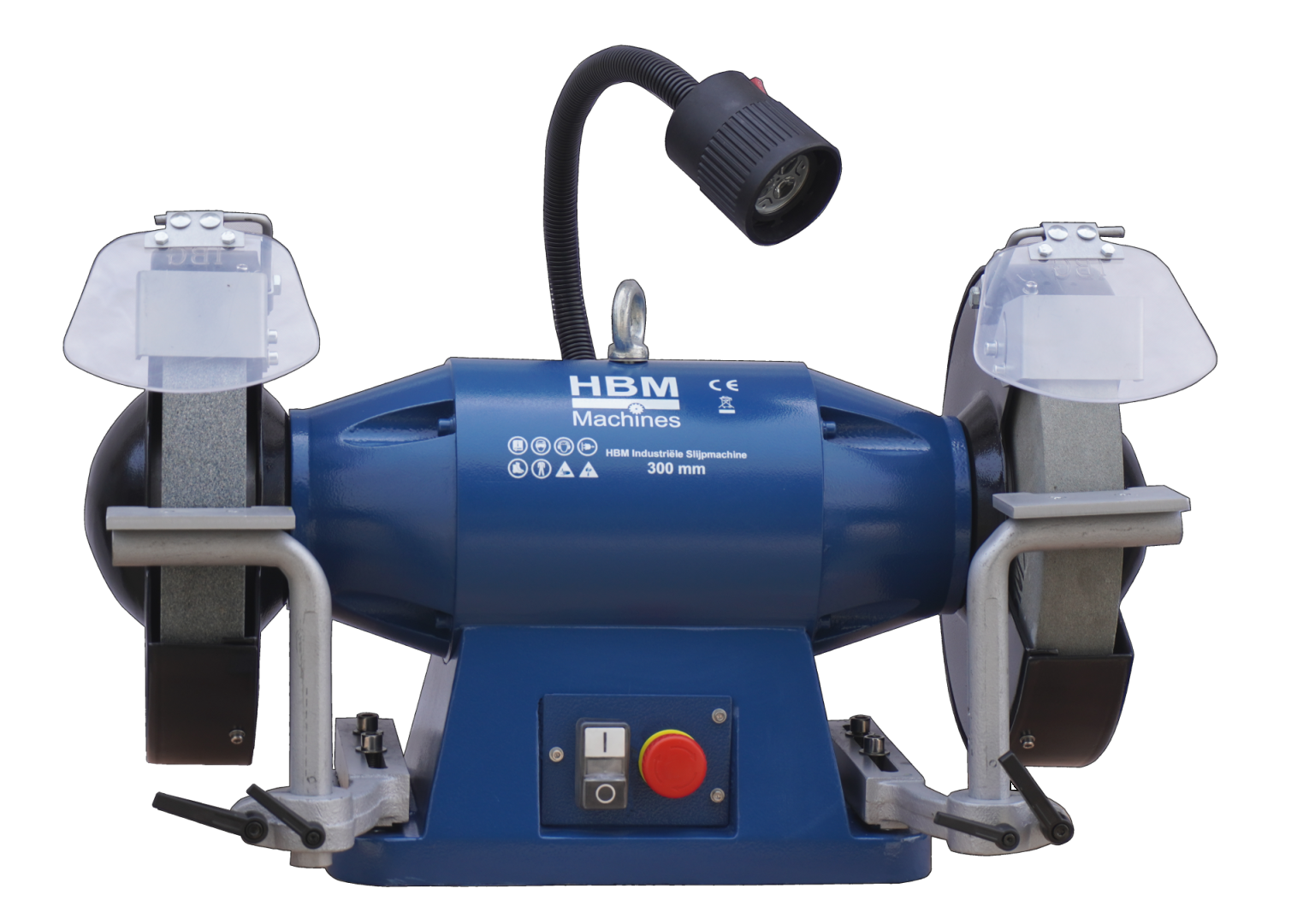 Velká průmyslová bruska, 2 koutouče 300 mm, 2.2kW,  3f/ 400V, 90 kg