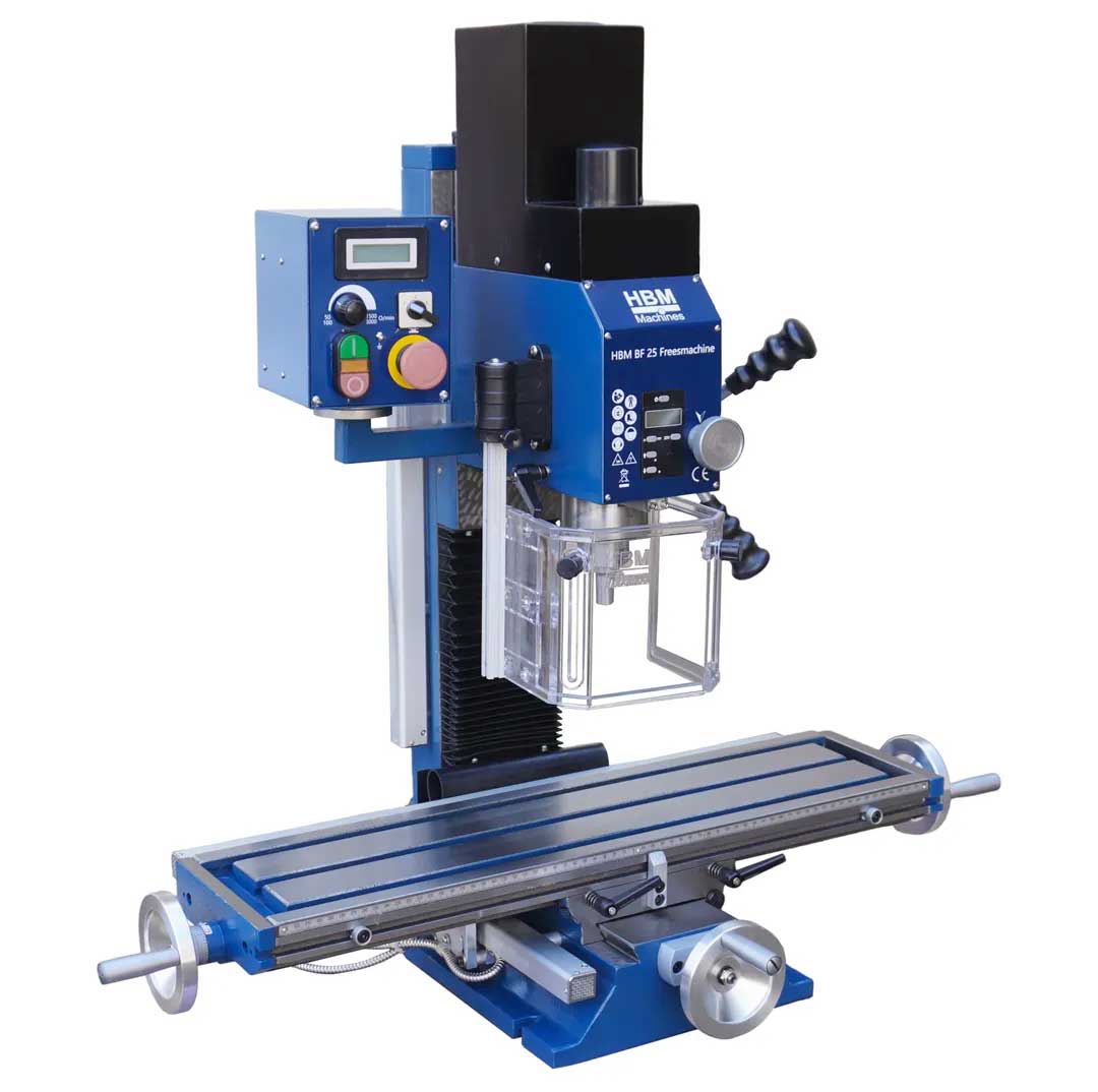 HBM BF 25 - frézka na kov, vario otáčky, kužel MK3, 120 kg