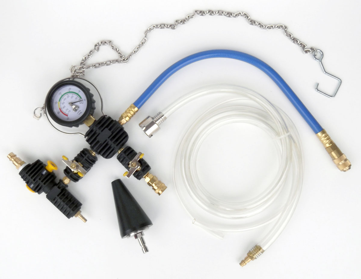 Pneumatický podtlakový plnič chladicí kapaliny, tester těsnosti chlazení, Triumf