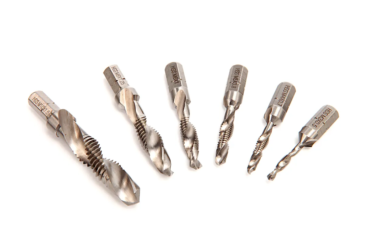 Sada vrtacích bitových závitníků M3 - M10 s držákem bitů