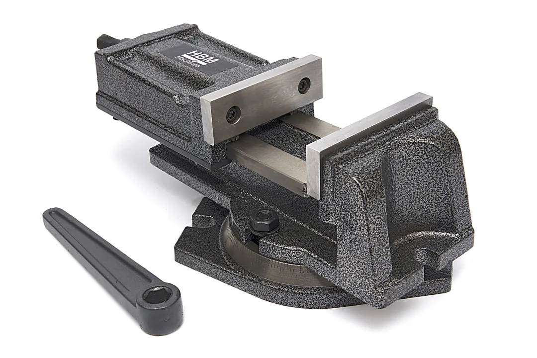 Litinový strojní svěrák 75 mm odnímatelnou otočnou základnou pro strojní obrábění, 8 kg