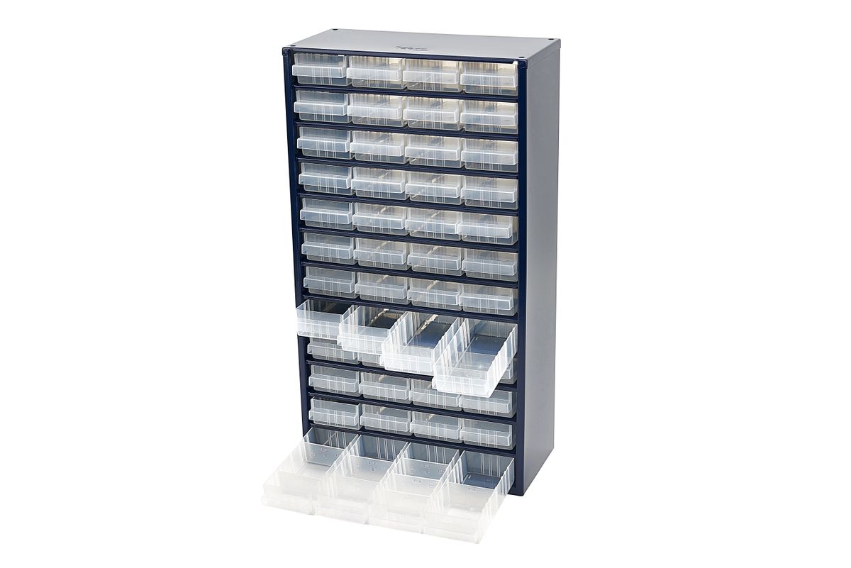 Kovový úložný box s 48 zásuvkami 15 x 55,2 x 30,6 cm