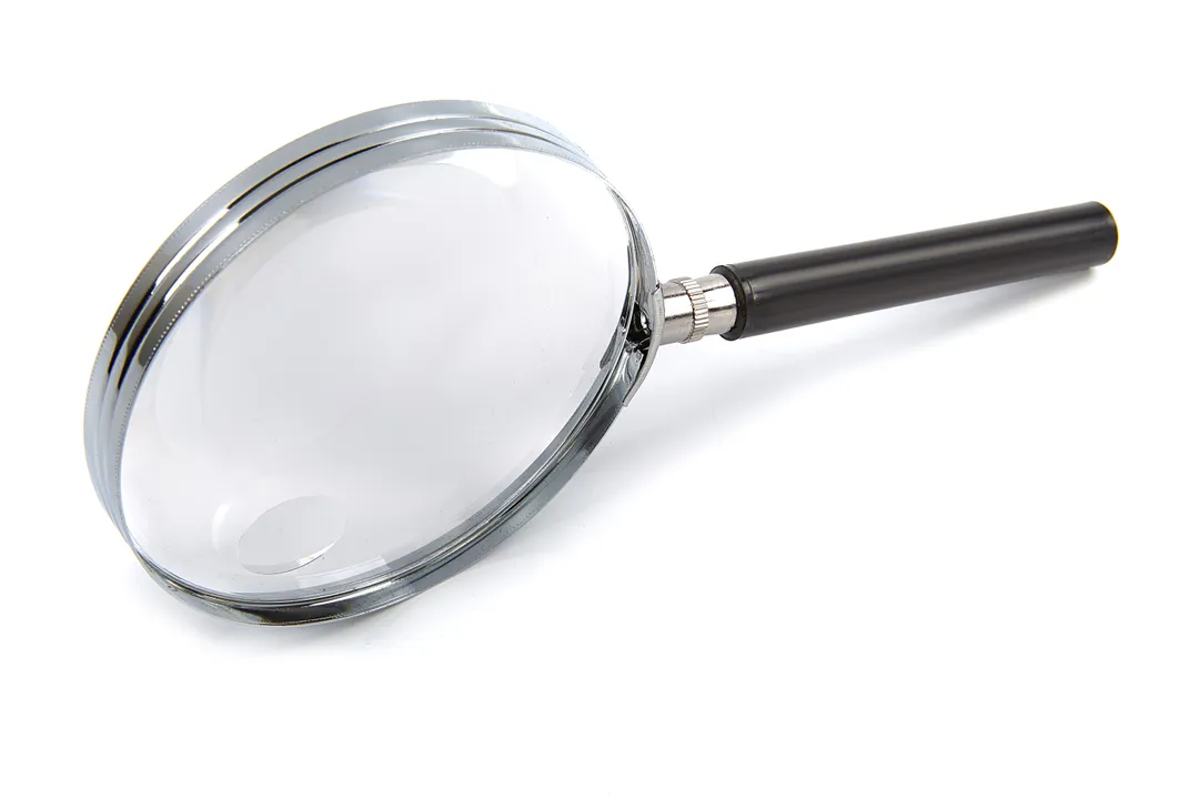 Ruční lupa, průměr 100 mm, zvětšení až 3x