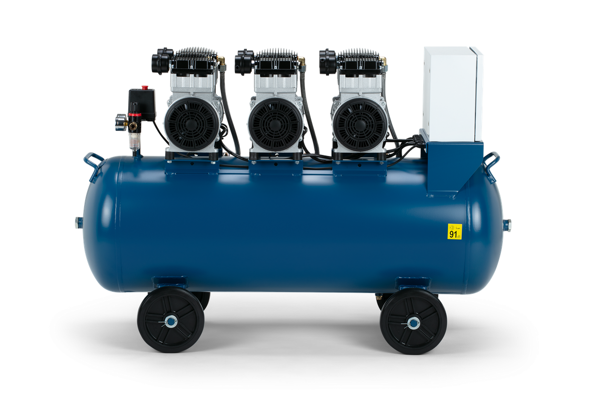Tichý kompresor, 6HP, 150l, HBM