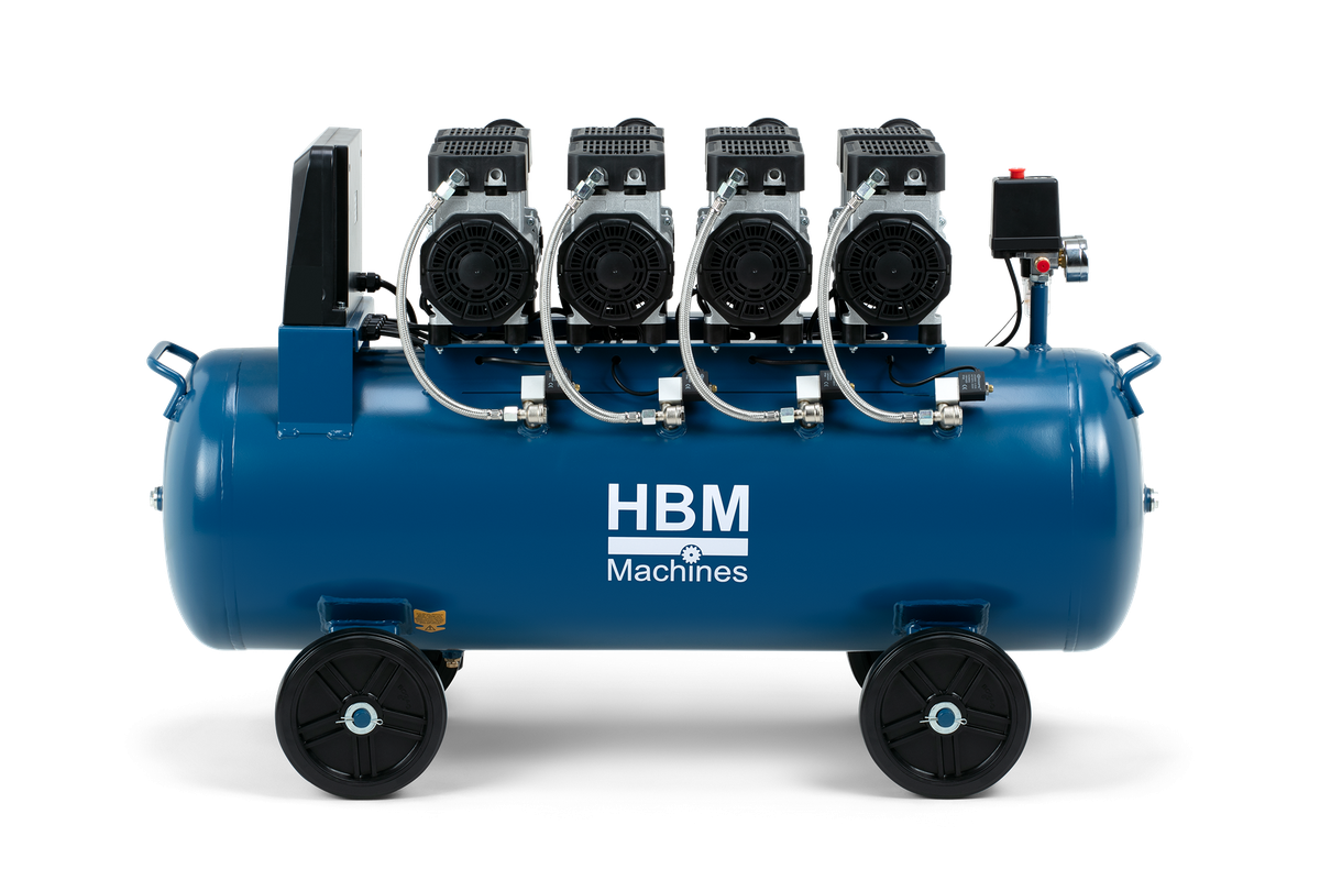 Tichý kompresor, 4HP, 120l, HBM