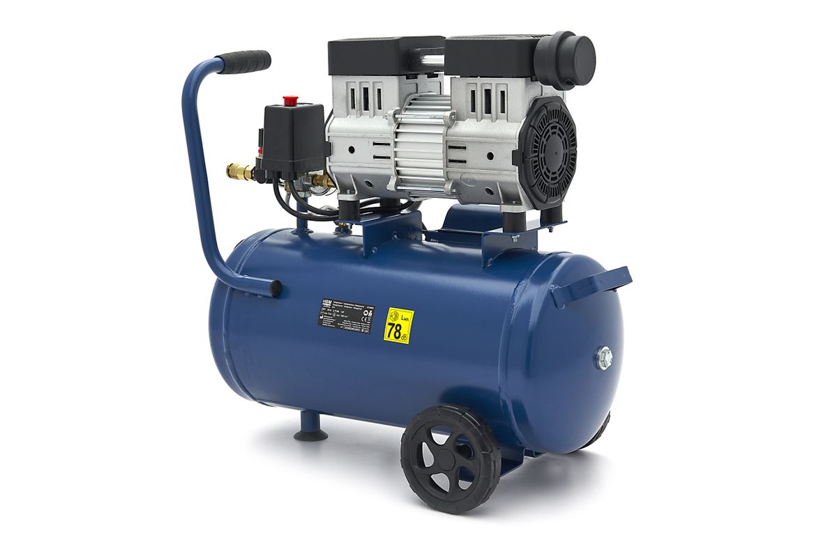 Tichý kompresor, 1HP, 24l, HBM