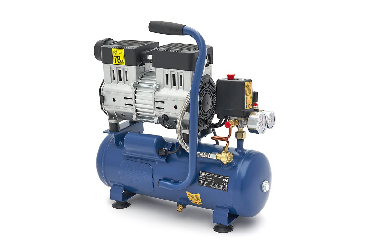 Tichý kompresor, 0,7HP, 8l, HBM