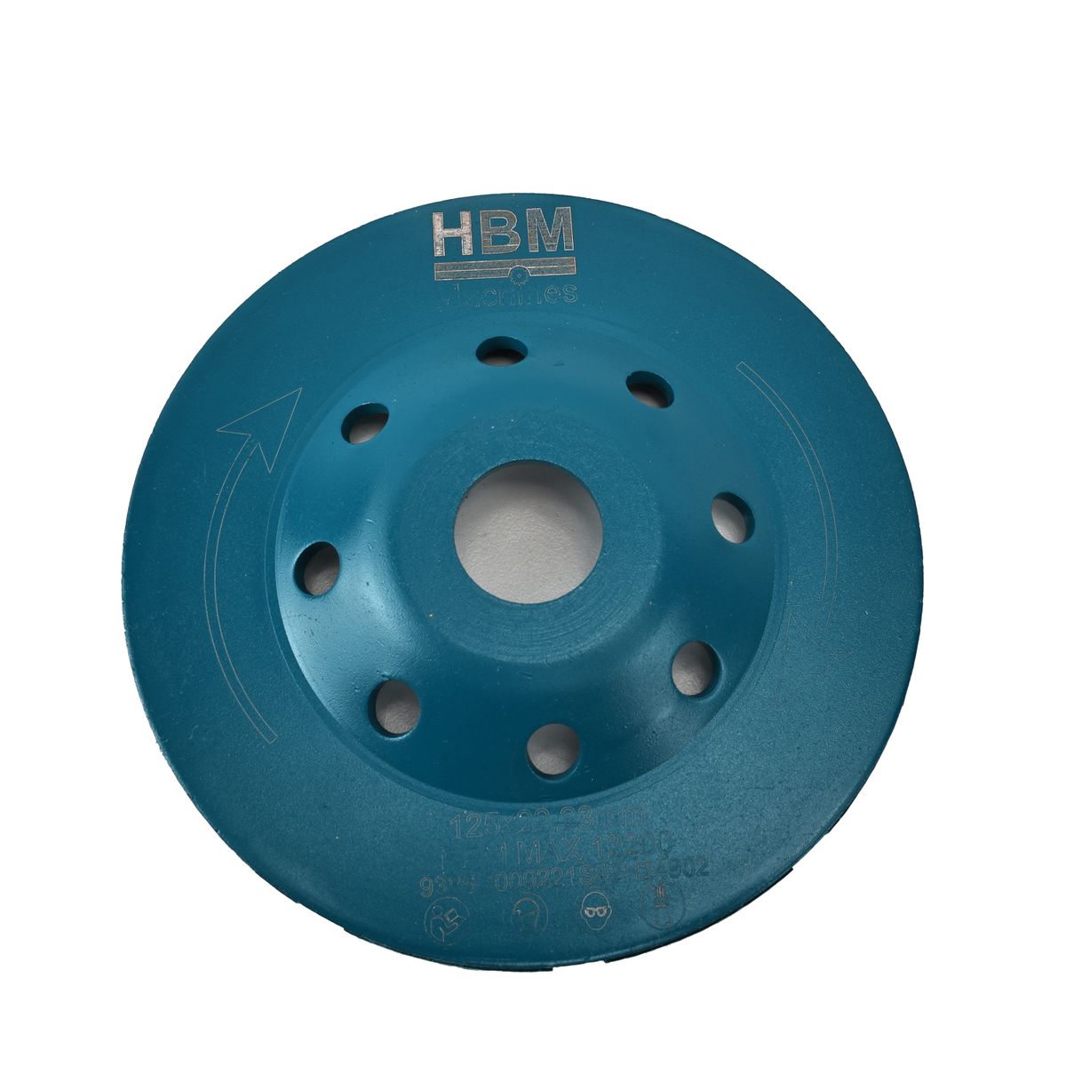 Dvouřadý diamantový hrncový kotouč, 125 mm