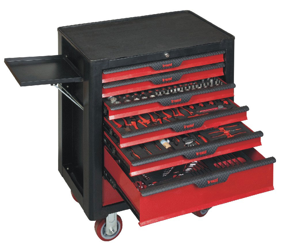 Montážní vozík černo-červený 740 x 480 x 870 mm - prázdný, Triumf