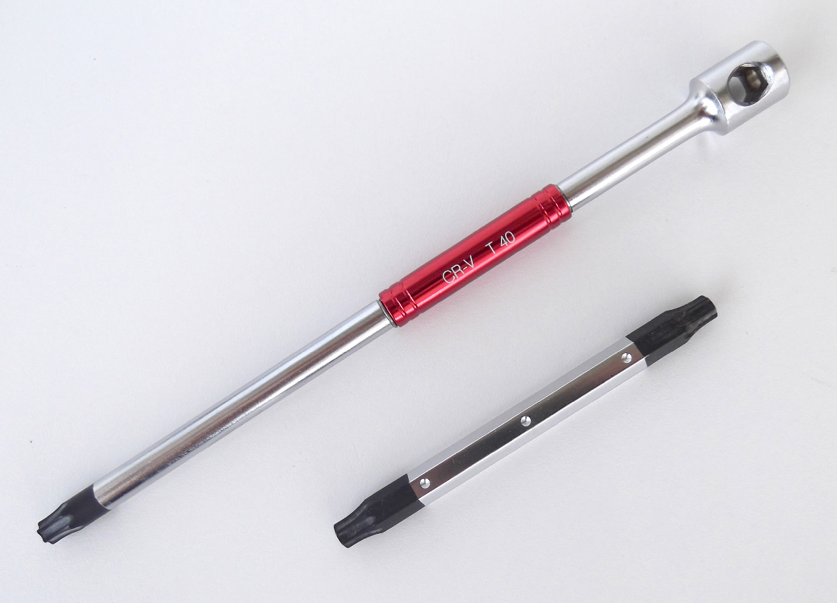 T-klíč Torx T40 zástrčný, 3 x profil, 210 mm, CrV, rychlošroubovací, Triumf