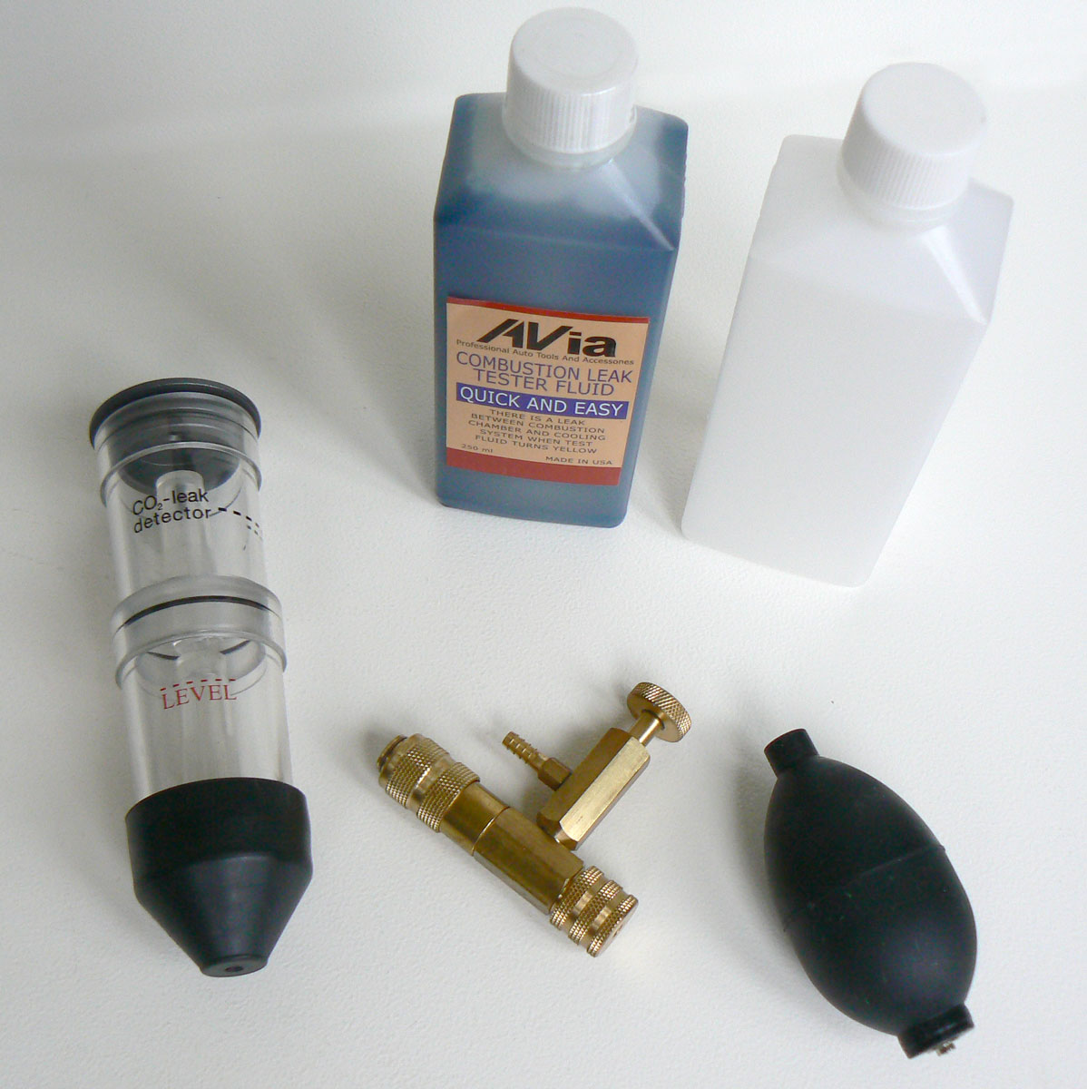 Tester těsnosti hlavy motoru na únik CO2, gumový kužel, sada, Condor Werkzeug