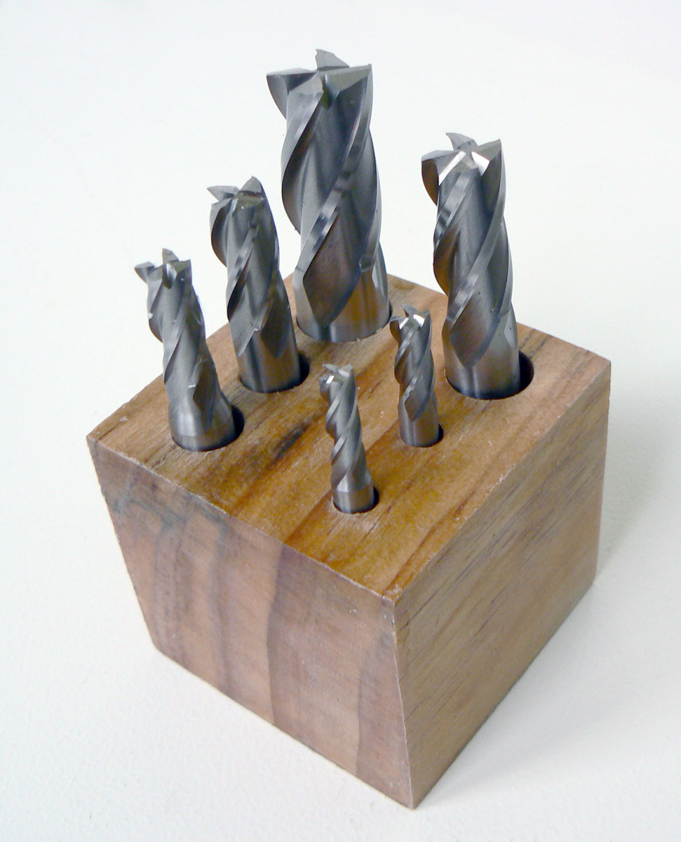 Frézy HSS Cobalt 4 břity, 5 - 16 mm, sada 6 dílů, Warco