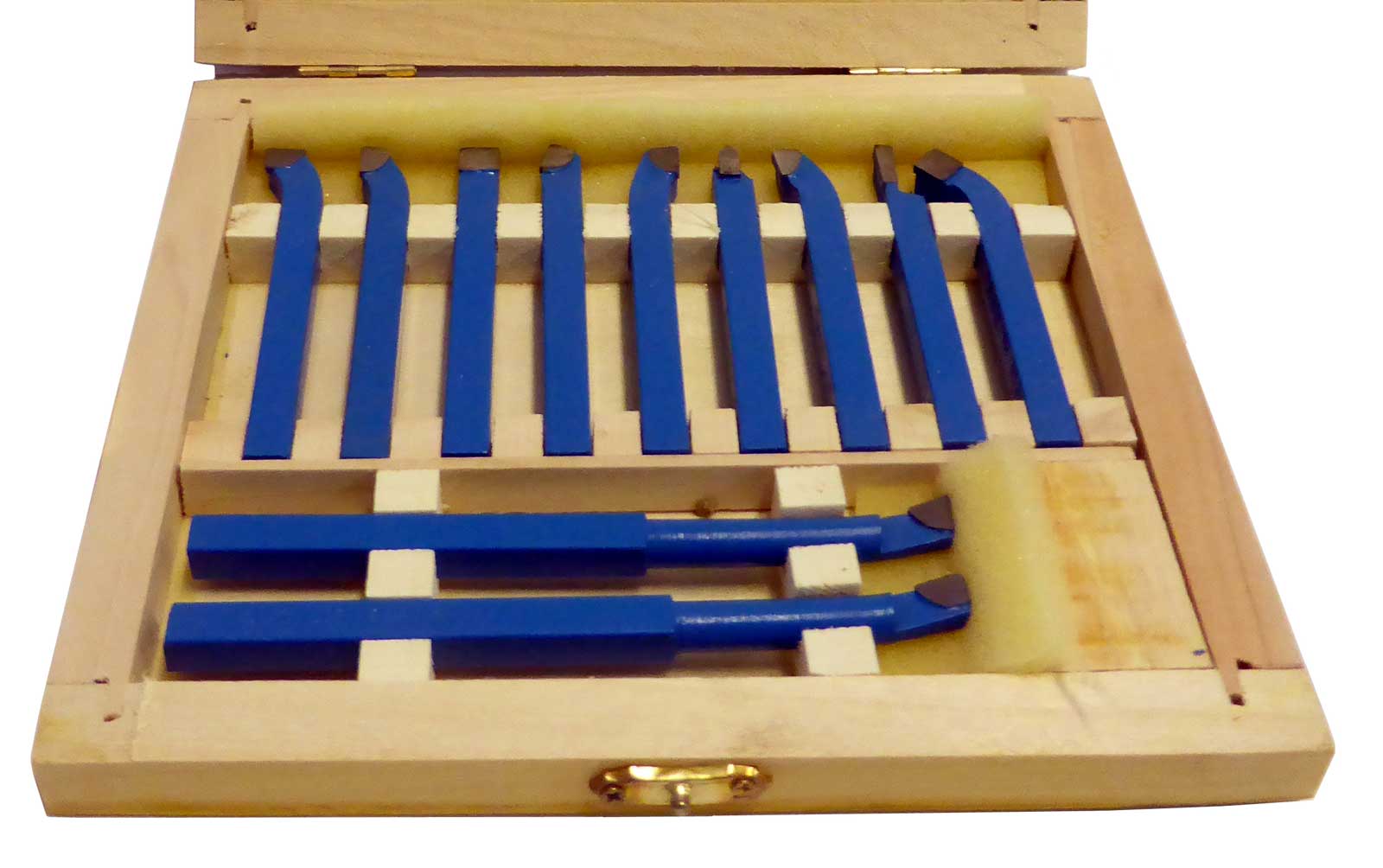 Soustružnické nože s karbidovými letovanými plátky 10 mm - sada 11 dílů, Warco