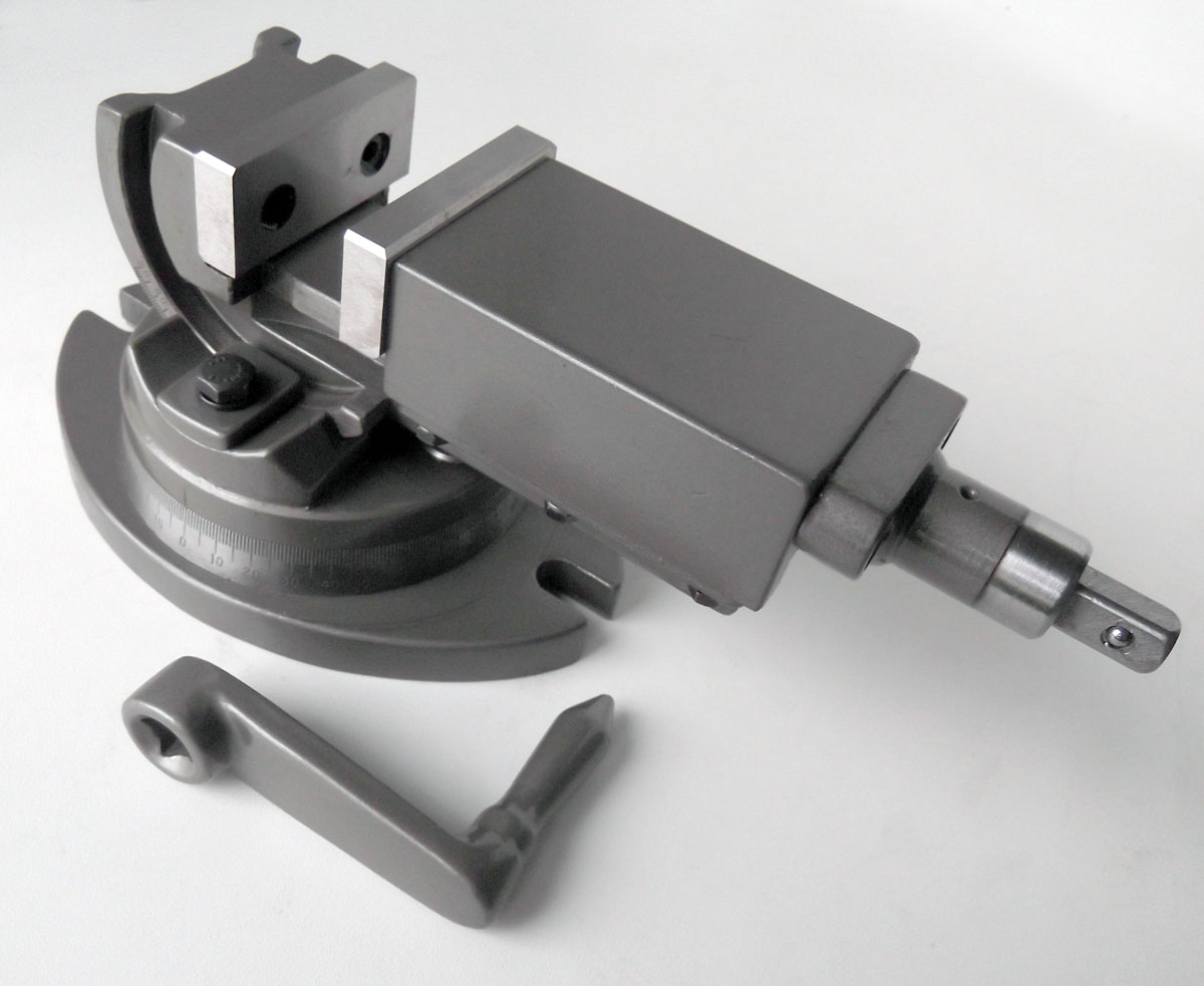 Strojní svěrák výklopný s otočnou základnou - šířka čelistí 50 mm, 3.4 kg, Warco