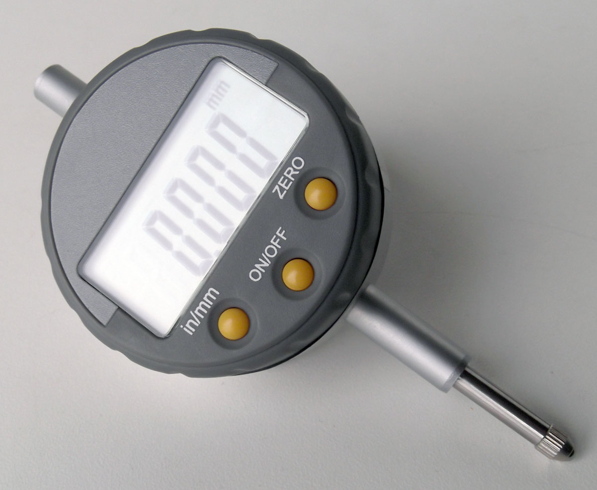 Odchylkoměr (úchylkoměr) digitální, tisícinový - 0.001mm / 0.00005", Data, KM