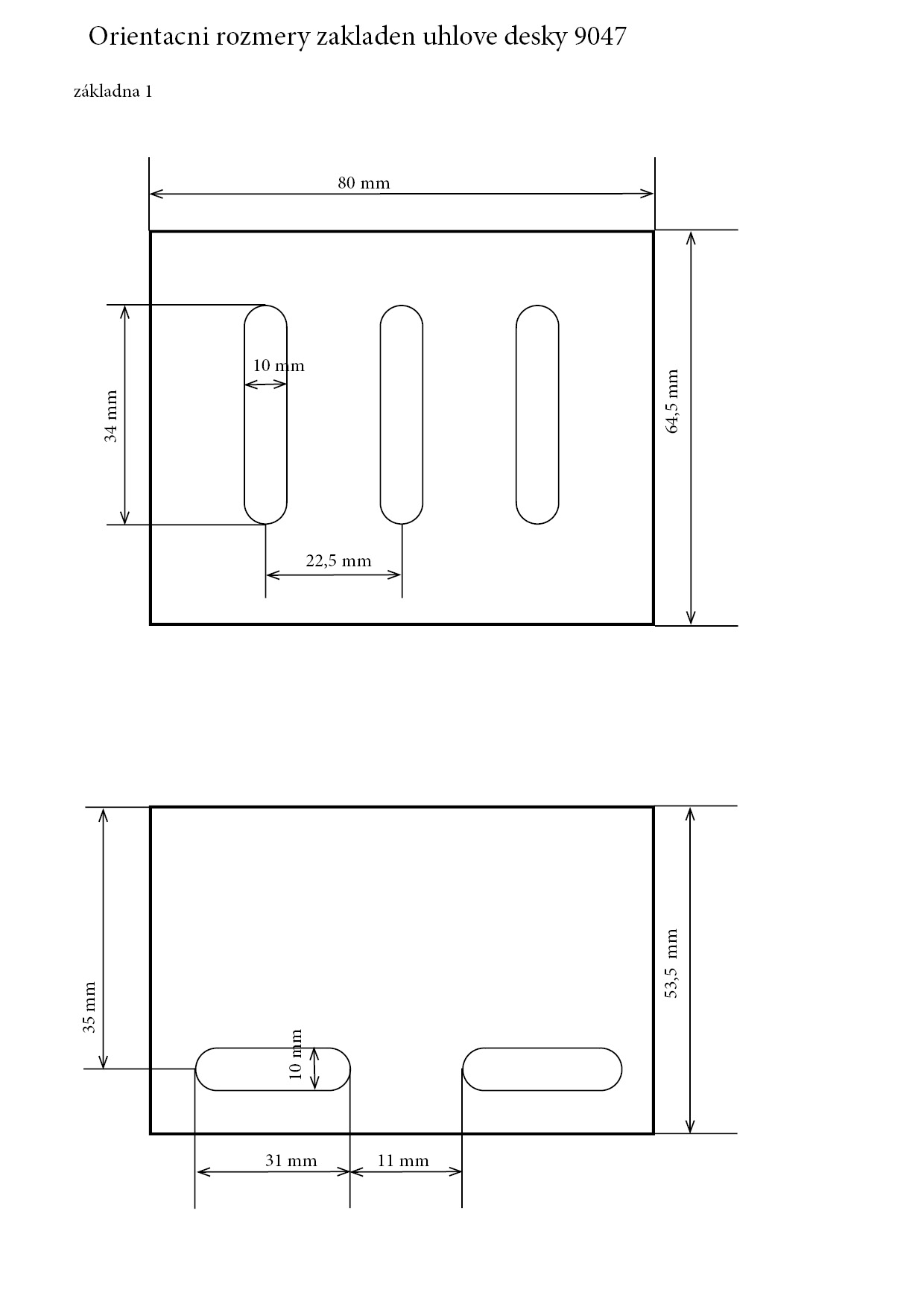 Úhlová upínací deska z vyzrálé litiny, rozměry 80 x 54 x 64 mm, Warco
