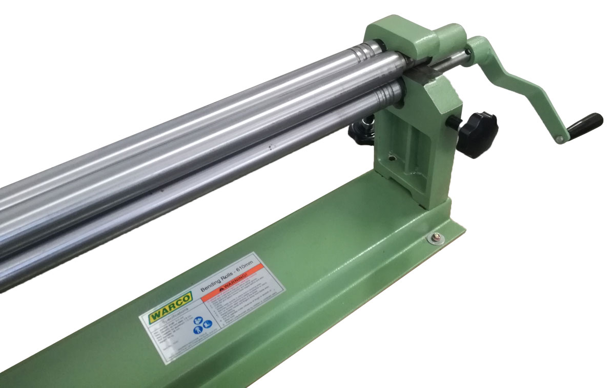 Ruční průmyslová zakružovačka-stáčečka plechu, pro šířku až 610 mm, 44 kg, Warco