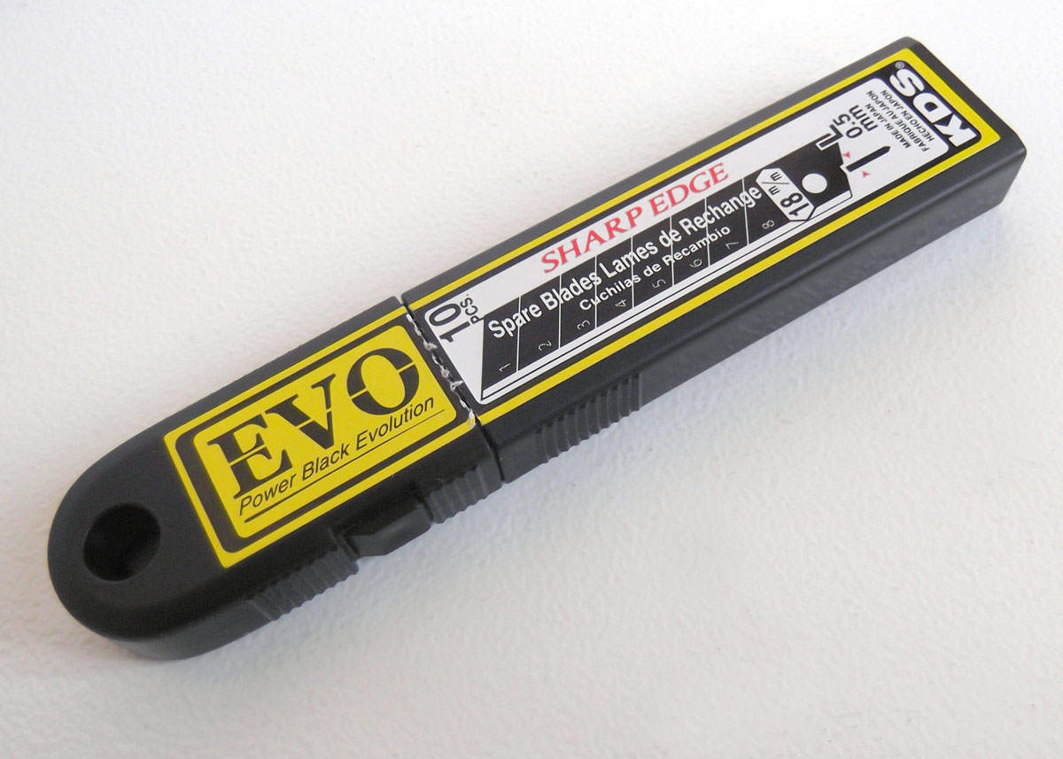 Náhradní čepele EVO odlamovací 110 x 18 x 0.5 mm černé, 10 ks, KDS