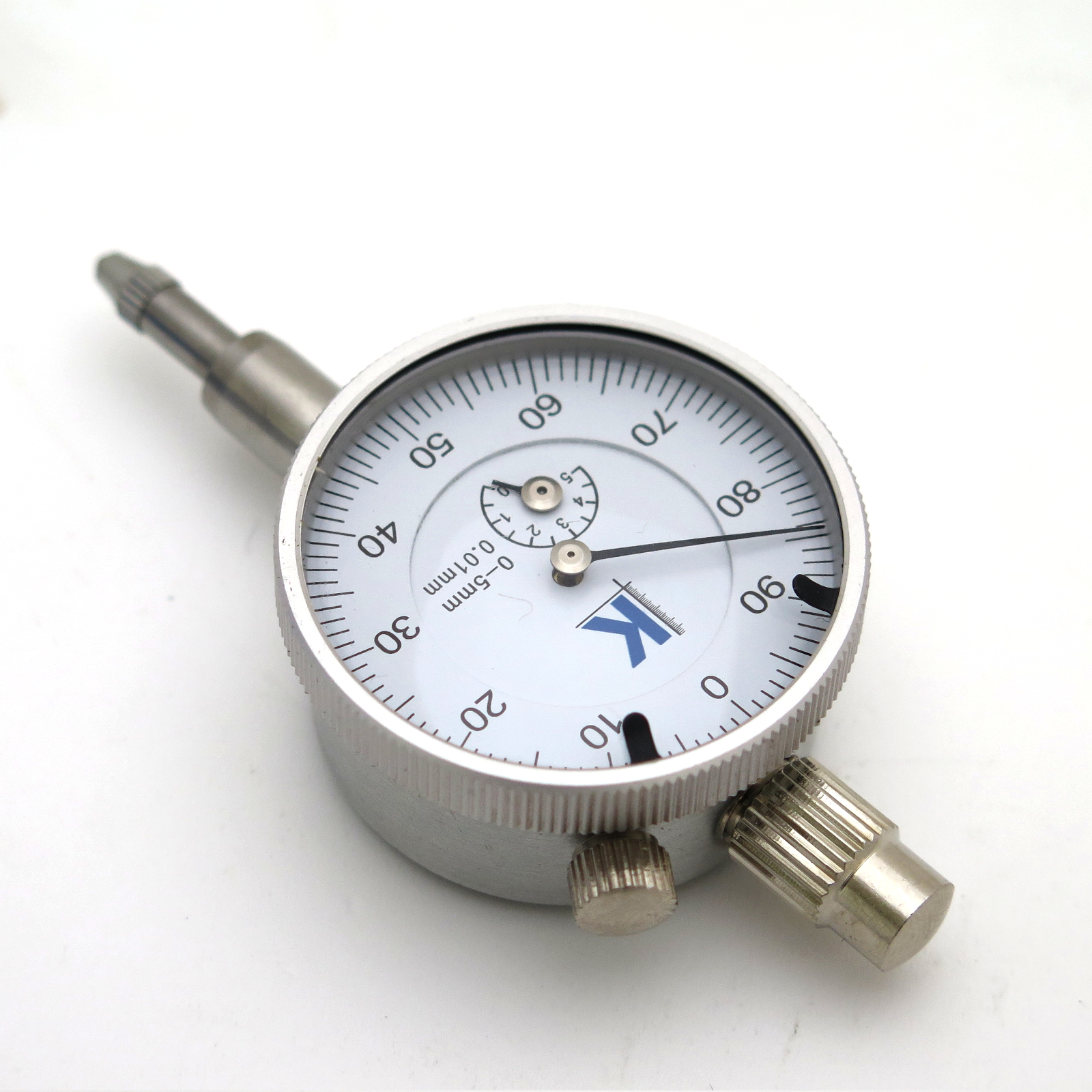 Úchylkoměr číselníkový ČSN EN ISO 46325 (ČSN 25 1811, 25 1816), 0-5 mm, KM