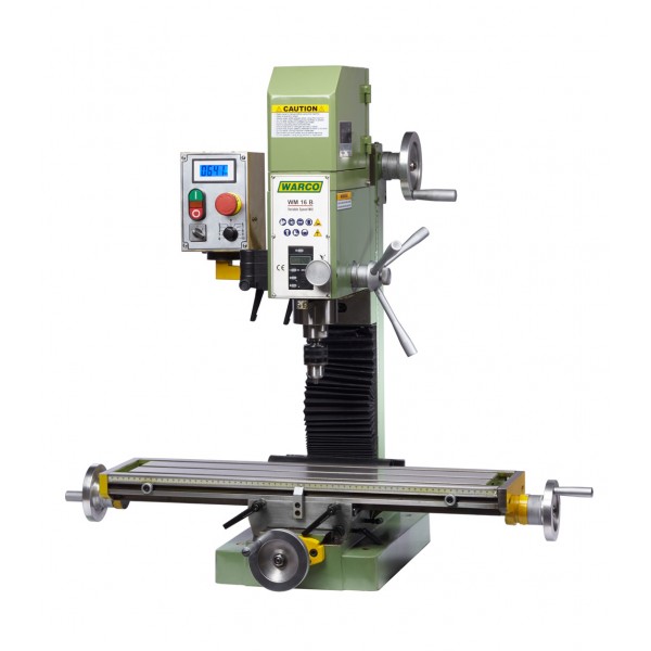 Warco WM 16B, frézka na kov, řemenový pohon, variabilní otáčky - 125 kg
