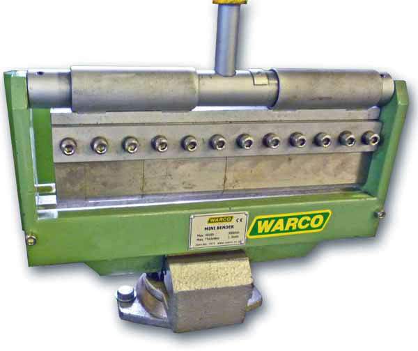 Mini ohýbačka plechu do svěráku, Warco